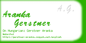 aranka gerstner business card